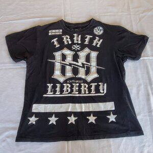 Y2K Southpole t shirt black men's XL Trurth 00 Liberty vintage used